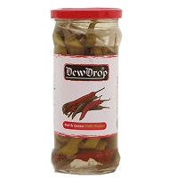 Dew Drop Red Green Chilli Pickled 420gm